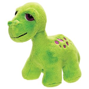 Pluche knuffeldier dinosaurus - Brontosaurus - groen - 17 cm - Dino thema