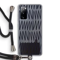 Marrakech Zigzag: Samsung Galaxy S20 FE / S20 FE 5G Transparant Hoesje met koord