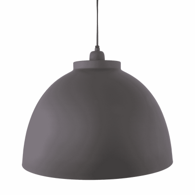 Hanglamp Capri 44 cm 1 lichts mat donker grijs + witte binnenzijde Hanglamp Capri 44 cm 1 lichts mat donker grijs + witte binnenzijde