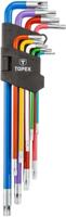 Topex TX-sleutelset torx 9 delig lang - 6479045