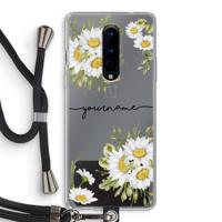 Daisies: OnePlus 8 Transparant Hoesje met koord