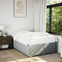 Bedframe zonder matras 120x190 cm stof lichtgrijs