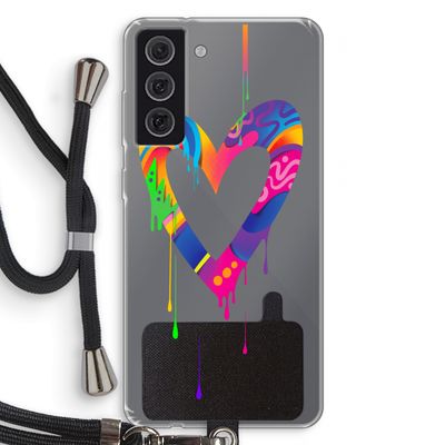 Melts My Heart: Samsung Galaxy S21 FE Transparant Hoesje met koord