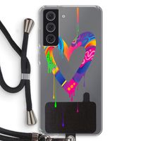 Melts My Heart: Samsung Galaxy S21 FE Transparant Hoesje met koord
