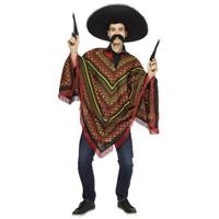 Party Mexicaanse verkleedkleding poncho - volwassenen - Carnaval - exclusief sombrero - thumbnail