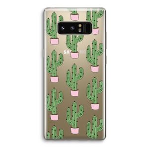 Cactus Lover: Samsung Galaxy Note 8 Transparant Hoesje