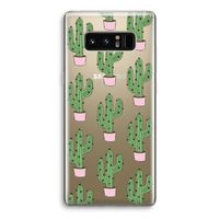 Cactus Lover: Samsung Galaxy Note 8 Transparant Hoesje