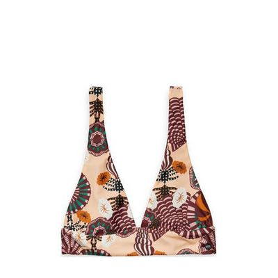 Scotch & Soda reversible bikinitop met all over print beige/blauw Scotch & Soda reversible bikinitop met all over print beige/blauw