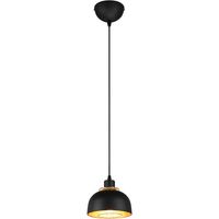 LED Hanglamp - Hangverlichting - Trion Palmo - E27 Fitting - 1-lichts - Rond - Mat Zwart - Aluminium - thumbnail