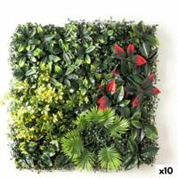 Verticale tuin Ibergarden Rood Groen Plastic Lakens 50 x 50 cm (10 Stuks)