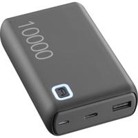 Cellularline Powerbank 10000 mAh Li-ion Micro-USB, USB-A, USB-C Zwart