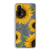 Sunflower and bees: OnePlus Nord CE 5G Transparant Hoesje