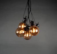 Konstsmide globe smoke verlengsysteem amber 10 lamps