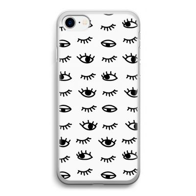 Eye pattern #2: iPhone SE 2020 Transparant Hoesje