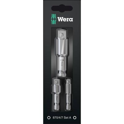 Wera 870/4/7 Set A 05073200001 Verbindingsdeelset Aandrijving 1/4 (6.3 mm) 1 set(s)