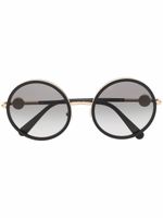 Versace Eyewear lunettes de vue Medusa à monture ronde - Noir