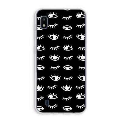 Eye pattern #3: Samsung Galaxy A10 Transparant Hoesje