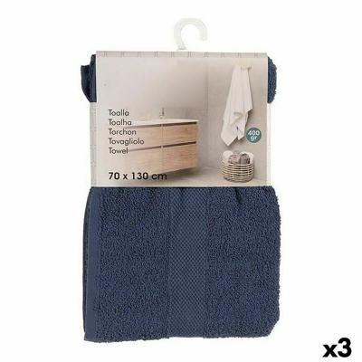 Badhanddoek Blauw (70 x 0,5 x 130 cm) (3 Stuks)