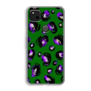 Green Cheetah: Google Pixel 4a Transparant Hoesje