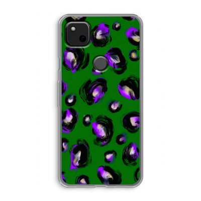 Green Cheetah: Google Pixel 4a Transparant Hoesje