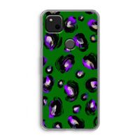 Green Cheetah: Google Pixel 4a Transparant Hoesje