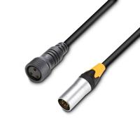 Cameo Cameo DMX IP65 XLR input kabel 3pins of 5pins 1 meter