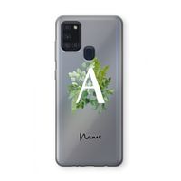 Green Brush: Samsung Galaxy A21s Transparant Hoesje