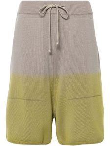 Moncler x Rick Owens knitted shorts - Vert