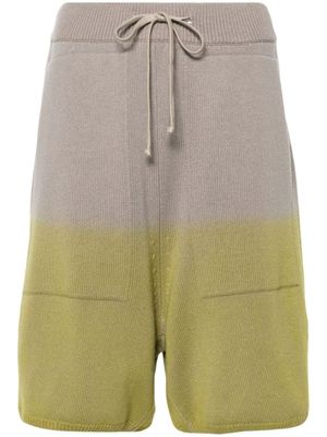 Moncler x Rick Owens short en maille - Vert