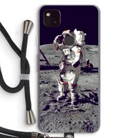 Spaceman: Pixel 4a 5G Transparant Hoesje met koord