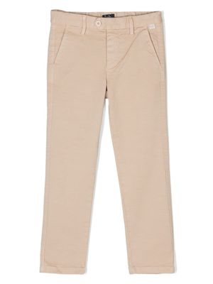 Il Gufo pantalon chino en coton à coupe slim - Tons neutres