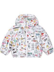 Dolce & Gabbana Kids doudoune à imprimé Smemo - Blanc