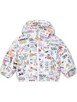 Dolce & Gabbana Kids doudoune à imprimé Smemo - Blanc