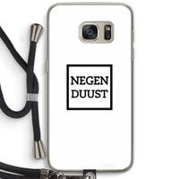 Negenduust vierkant: Samsung Galaxy S7 Transparant Hoesje met koord
