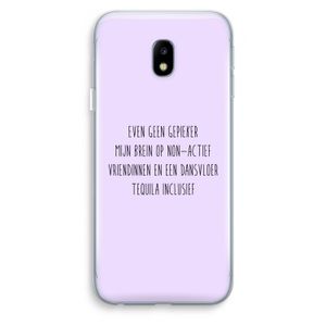 Tequila: Samsung Galaxy J3 (2017) Transparant Hoesje