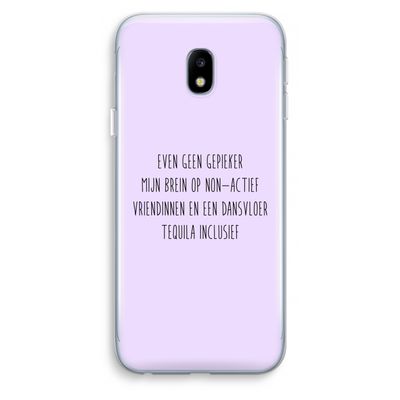 Tequila: Samsung Galaxy J3 (2017) Transparant Hoesje