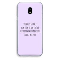 Tequila: Samsung Galaxy J3 (2017) Transparant Hoesje
