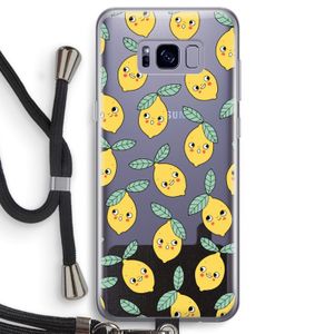 Citroenen: Samsung Galaxy S8 Transparant Hoesje met koord