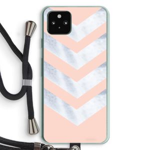 Marmeren pijlen: Pixel 5a 5G Transparant Hoesje met koord
