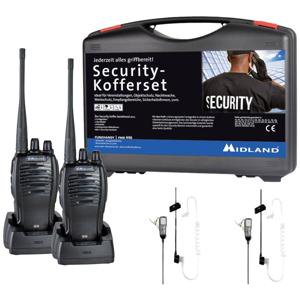 Midland G10 Pro PMR 2er Security-Koffer MA31 LK Pro C1107.S4 PMR-portofoon Set van 2 stuks