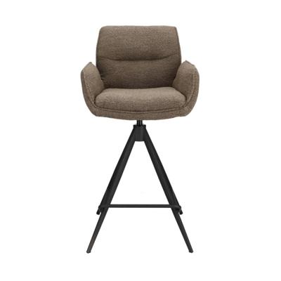 Haluta Barkruk Bas met armsteun - Bruin (zithoogte 65cm)