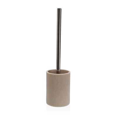 Toiletborstel Versa Beige Hars Staal 9,4 x 37 x 9,4 cm