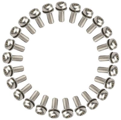 ANP BOUT M5X14 TORX M/PLAAT RVS DS A 25