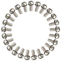 ANP BOUT M5X14 TORX M/PLAAT RVS DS A 25