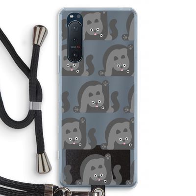 Cats: Sony Xperia 5 II Transparant Hoesje met koord