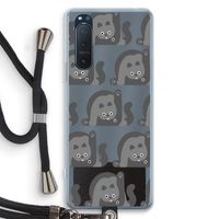 Cats: Sony Xperia 5 II Transparant Hoesje met koord