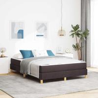Boxspring bed Bruin 140 x 200 cm Stof en Engineered Hout