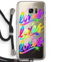 Loves: Samsung Galaxy S7 Edge Transparant Hoesje met koord
