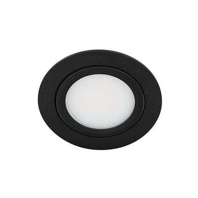 Bella Ondiepe LED spot kantelbaar 5Watt rond ZWART dimbaar - interne driver