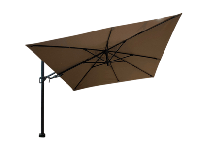 Barletta vrijhangende zweefparasol taupe 3x3 m - Borek